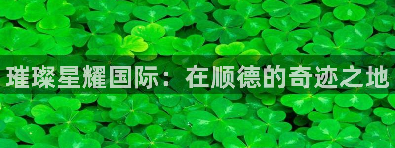 乐天堂fun2官网：璀璨星耀国际：在顺德的奇迹之地